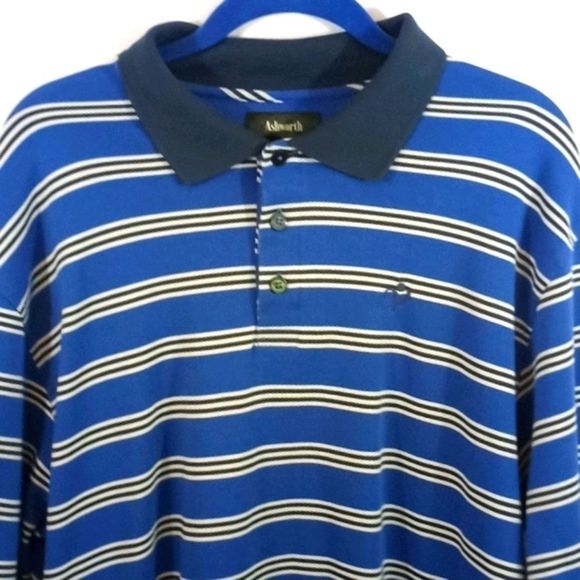 ASHWORTH EZ TECH 100% COTTON GOLF SHIRT - Picture 1 of 7